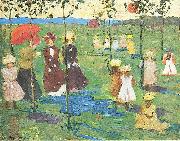 Maurice Prendergast Franklin Park Boston oil on canvas